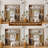 96'' W Closet System with Woodend Drawers, Vanity Desk and Hanging Rods(Cut to Fit)-1721080513