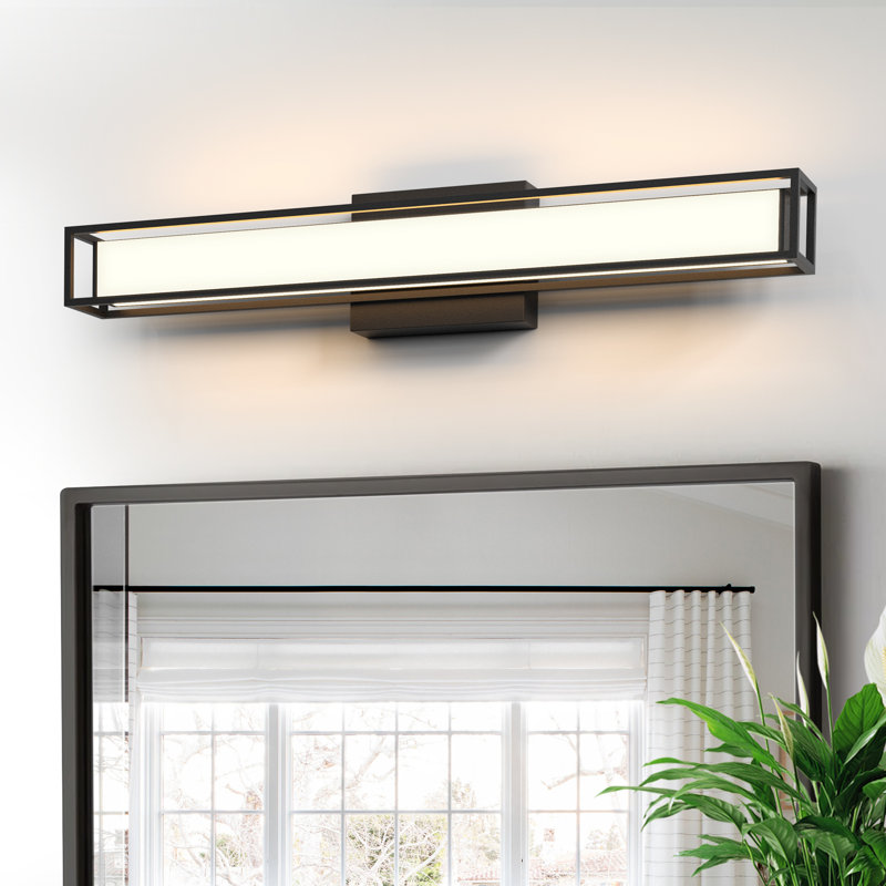 Kazuma 15''W Dimmable LED Black Iron Vanity Light 3000K/4000K/5000K 3CCT Adjustable, Matte Black