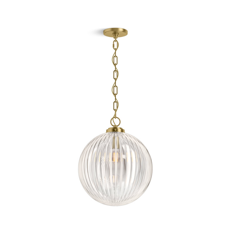 Embra By Studio McGee 14 in. Pendant, Brushed Moderne Brass