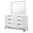 Clodomiro 6-drawer Dresser with Mirror White