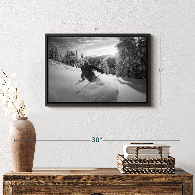 Impression sur toile Snow Snowing, H 13 po x l 19 po