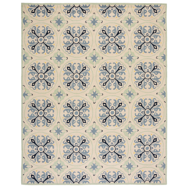Childers Hand Hooked Performance Southwestern Rug, Rectangle 5' x 7'