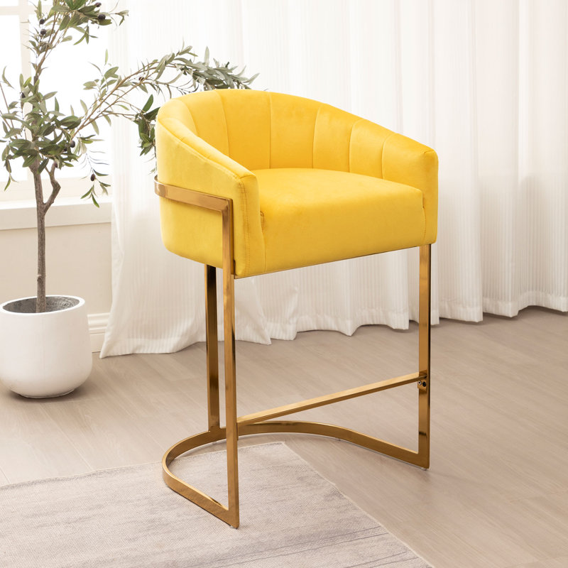 Tabouret de bar Sistrunk, Jaune