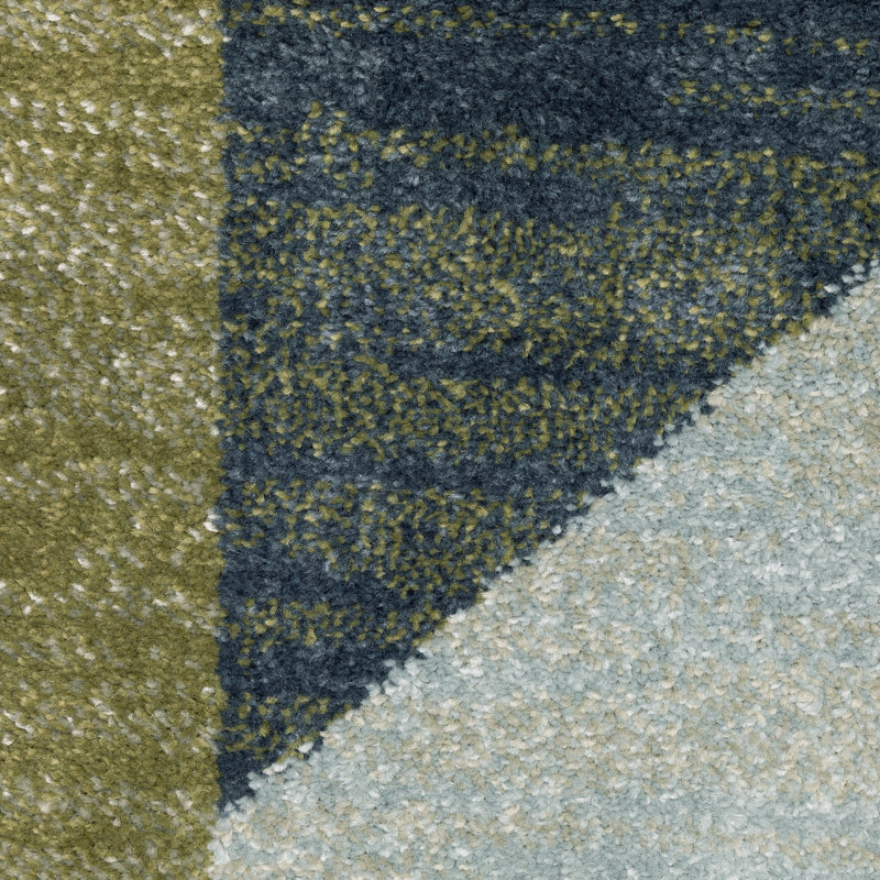 Tapis gris / brun à motif géométrique Schœneck, Rectangle 6 pi 7 po x 9 pi 2 po