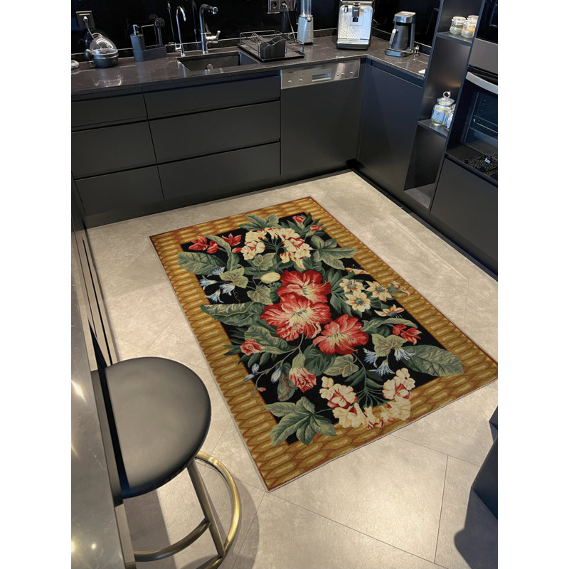 Floral Indoor / Outdoor Rug, Runner 2'8" x 9'11"