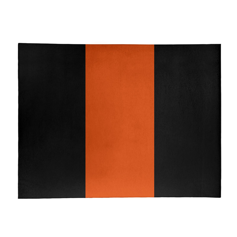 Tapis orange/noir, Rectangle 8 pi x 10 pi