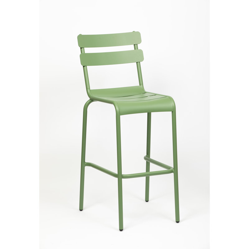 Audreyanna Counter Stool with Metal Frame, Green
