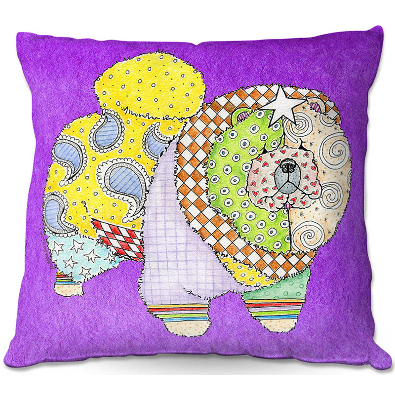  Coussin Couch Chow, 16 po x 1 po, Noir