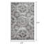 Tapis gris en polypropylène tissé à la main Ragheb Southwestern-1337999431