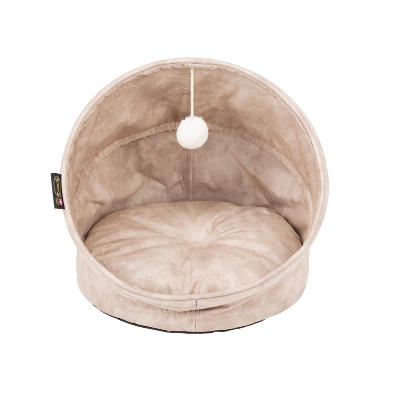 Kensington 100% Polyester Pet Bed, Cream