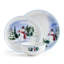 Snowman Forest 12-Piece Lightweight Chip-Resistant Bone China Dinnerware Set, Service for 4