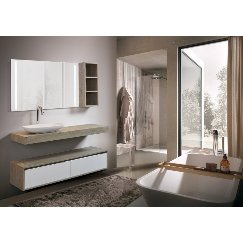Fye Bathroom Storage, 30cm H x 120cm W x 45cm D