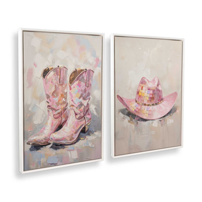Cowboy Essentials in Pink Set of 2