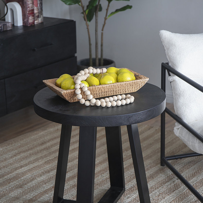 Table basse D23,5 x 24,5 po, noir