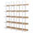 70.5"H X 70.9"W Wood Double 5-Tier Bookcase-800694551