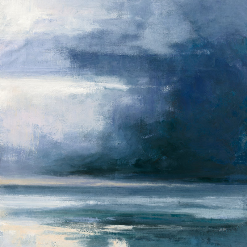 Night Journey - Wrapped Canvas Painting, 30cm H x 30cm W