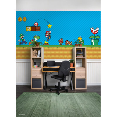 Adhésif décoratif de scène classique Super Mario de Mario
