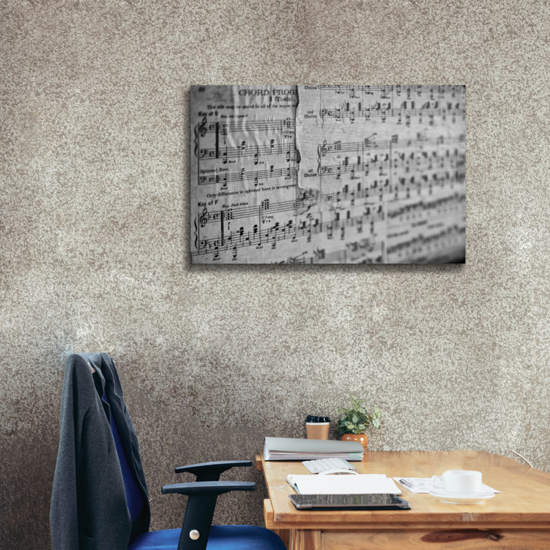 «Chord progression» par Rick Berk, art mural sur toile, H 26 po x l 40 po x P 1,5 po