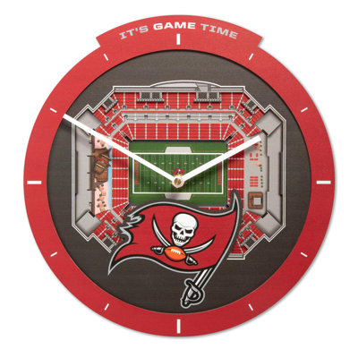  NFL Tampa Bay Buccaneers Stadiumview 3D Wall Clock