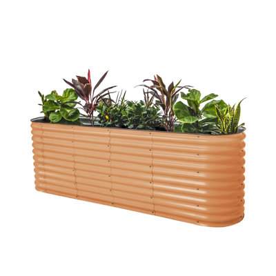 17" Tall 9 In 1 Modular Metal Outdoor Raised Garden Bed