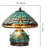 Stained Glass Dragonfly Table Lamp With A Lit Base
