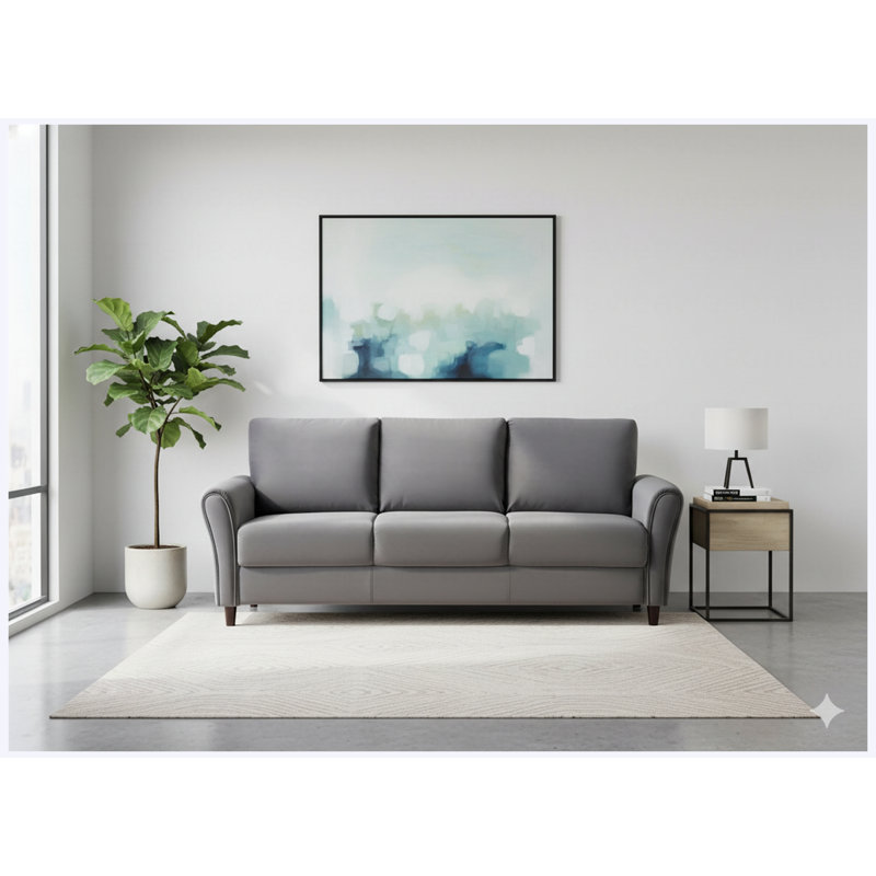 Canapé 3 places Patricia, Polyester gris