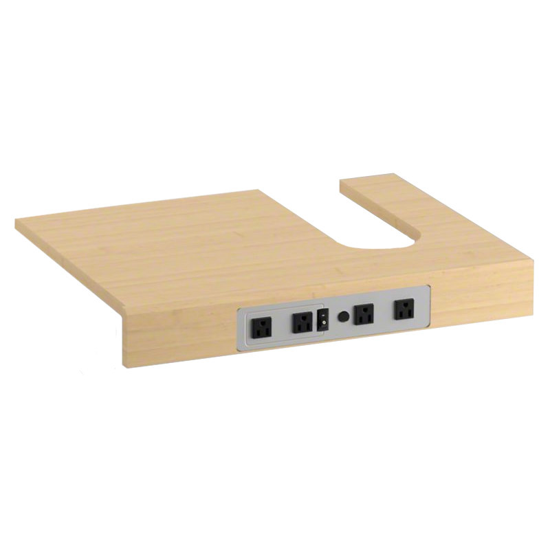 Adjustable Shelf with Electrical Outlets for Kohler 36" Tailored Vanities with 1 Door, 3 Drawers Right