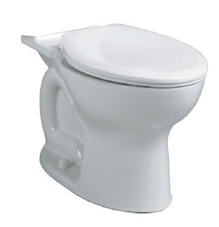 White Vitreous China Elongated Two-Piece Toilet Bowl