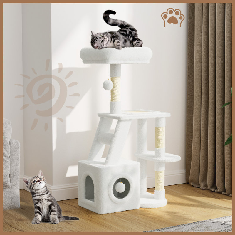 Amadahy 107cm H Cat Tree, White
