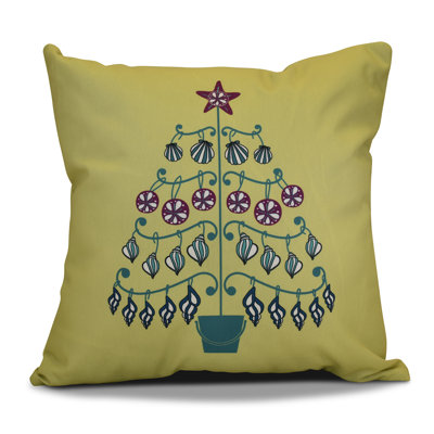 Coastal Christmas Reversible Throw Pillow
