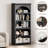 Rustic Arched 5-Tier Bookshelf - Tall Bookcase with Open Shelving and Metal Corners for Living Room, Bedroom or Home Office-2055058233
