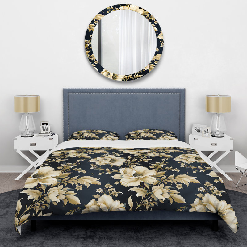 Ensemble de housse de couette Neo Victorian Fusion Victorian, Housse de couette simple + 1 taie décorative stan