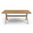 70.87Inch Rectangular Dining Table With X-Shape Aluminum Table Leg