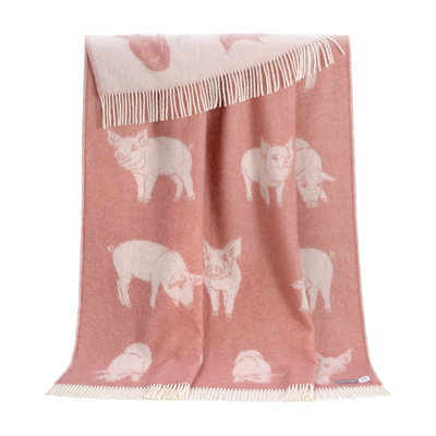 Piglet Wool Throw