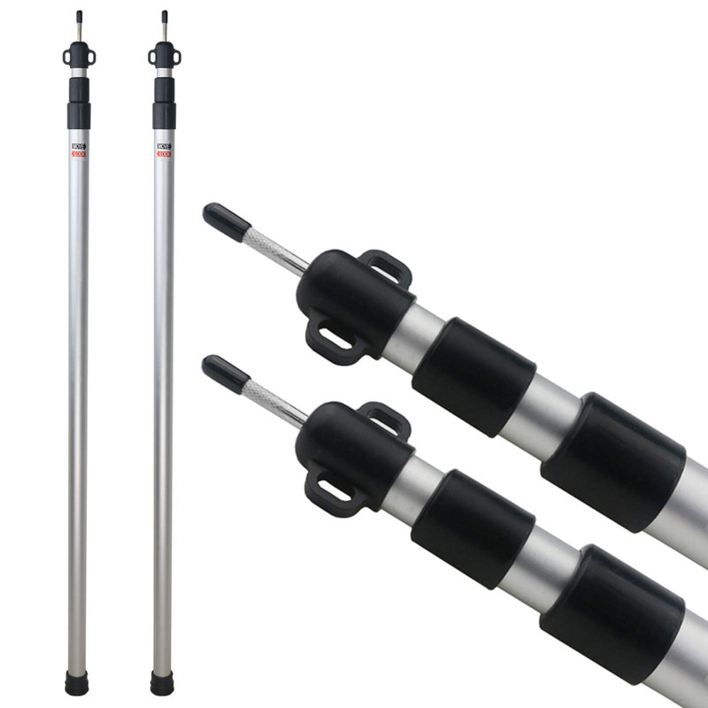 2 Pcs Adjustable Tarp Poles