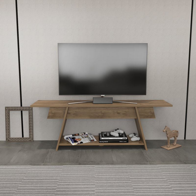 Bearnice 59" TV Stand for TVs up to 70", Walnut