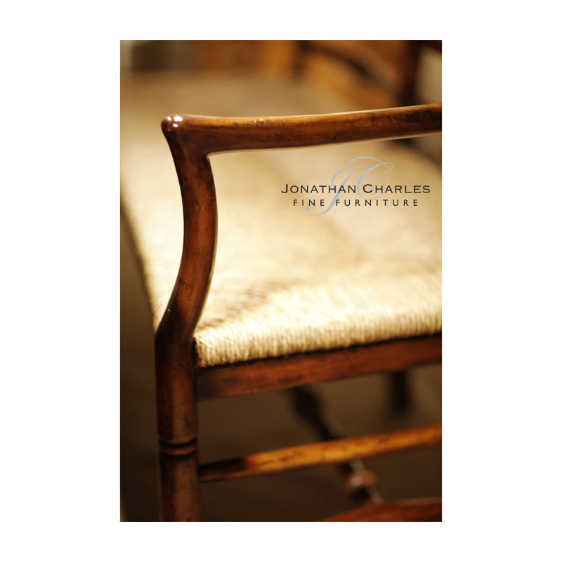 Country Farmhouse Solid Wood Bench