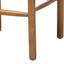 Tabouret de bar en jonc de mer tressé et bois d'acajou Bali & Pari Robinette