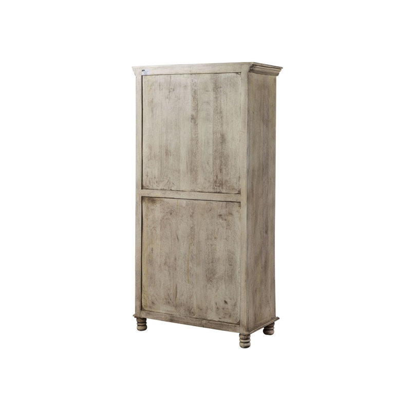 2 Door Solid Wood Wardrobe