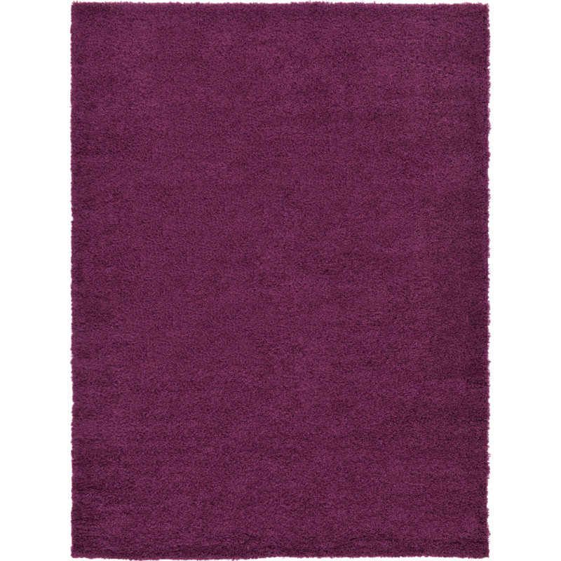 Tapis mauve aubergine Capwell, Rectangle 7 pi 10 po x 11 pi