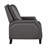Transitional Gray Push Back Reclining Chair