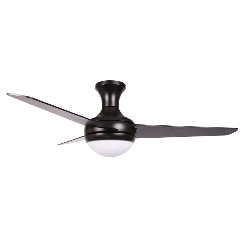 Lonnette 48'' Ceiling Fan with Light Kit, Black