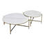 Ensemble de tables gigognes en marbre Zaidee