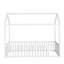 Structure de lit en métal pour enfants et tout-petits, en forme de maison avec garde-corps, facile à assembler et idéale pour jouer et dormir-299781690-299781684