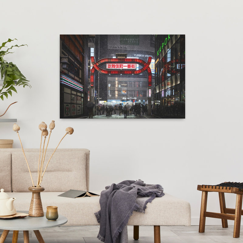 Dashiell Contemporary Art Abstract Contemporary City Wall Art 1 Piece Wrapped Canvas Wall Art, 91.44 cm H x 60.96 cm W