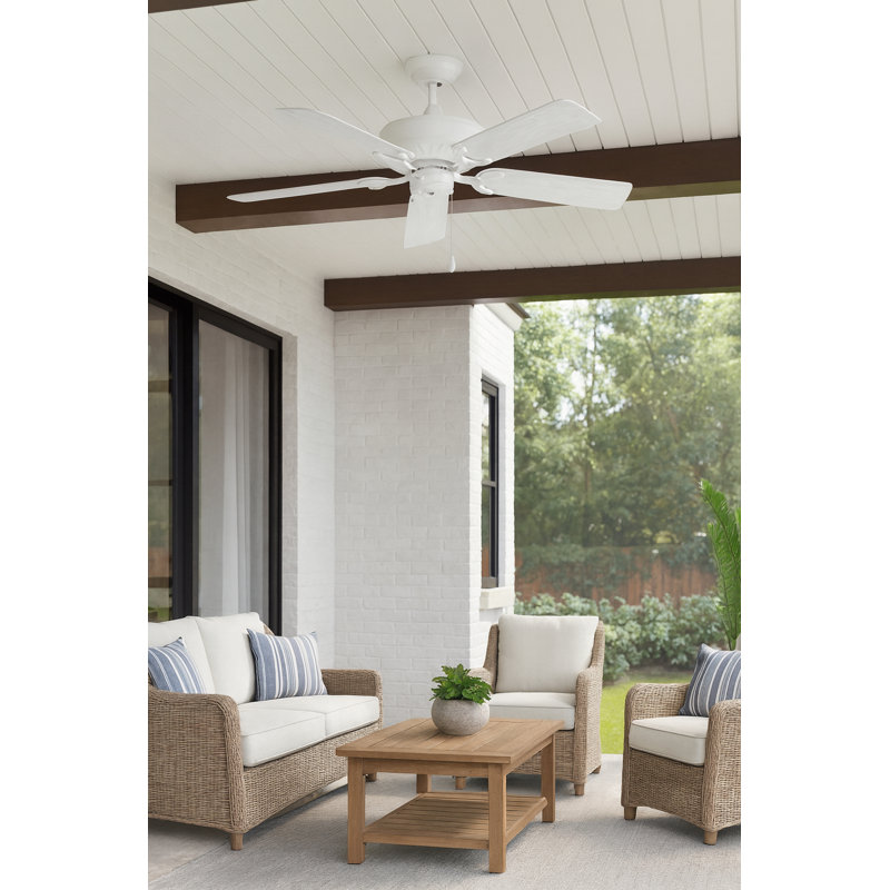 52" Indoor/Outdoor Ceiling Fan with Pull Chain Operation