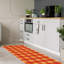 Tapis à carreaux orange-53649913