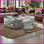 Table basse de coffre en aluminium Brancaster - l 52 po x P 31 po, tiroir à fermeture en douceur, aucun assemblage requis