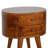Chestnut Rounded Bedside Table