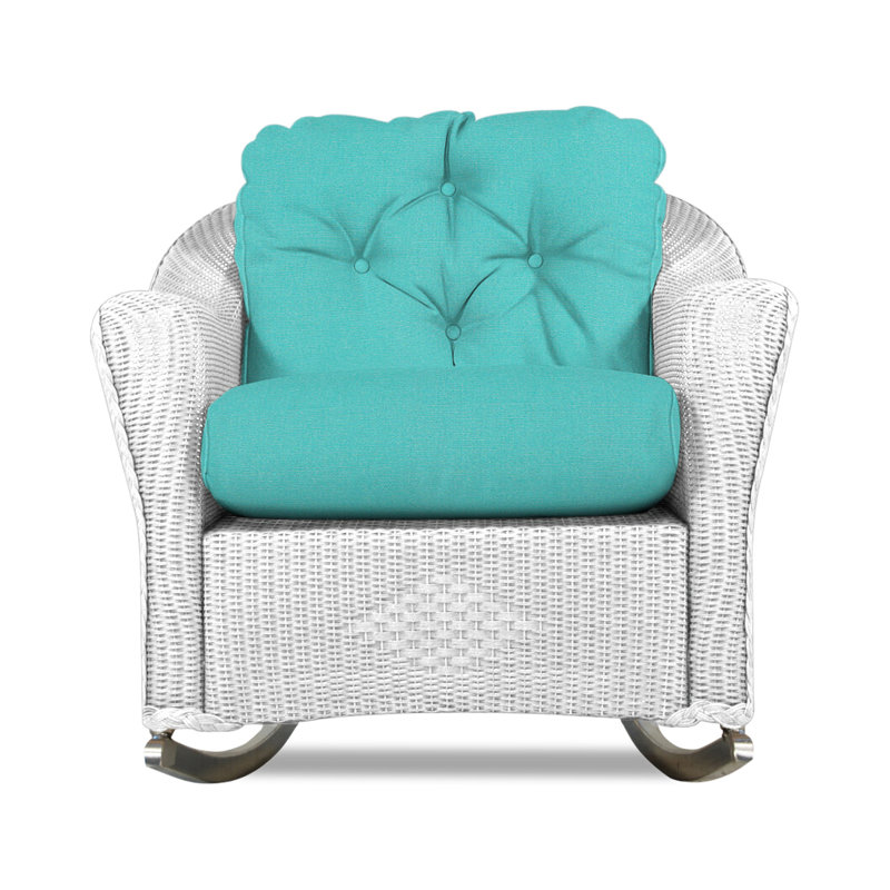 Reflections Outdoor Rocker Chair, Demo Stone, White